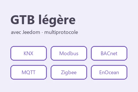GTB légère avec Jeedom