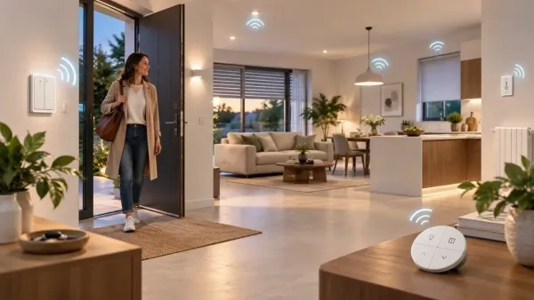 Commandes sans fil de la maison connectée : à l’entrée, sur un meuble, dans chaque pièce