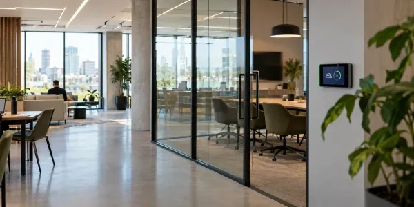 Bureaux connectés avec réseau Wi-Fi et filaire